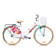 BICIKL Jasmin 28", bijelo-tirkizna, gradski